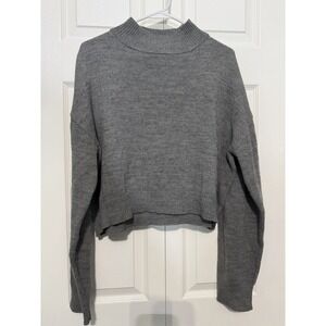 Love And Whimsy Women's Gray Mock Neck Sweater Size‎ XXL